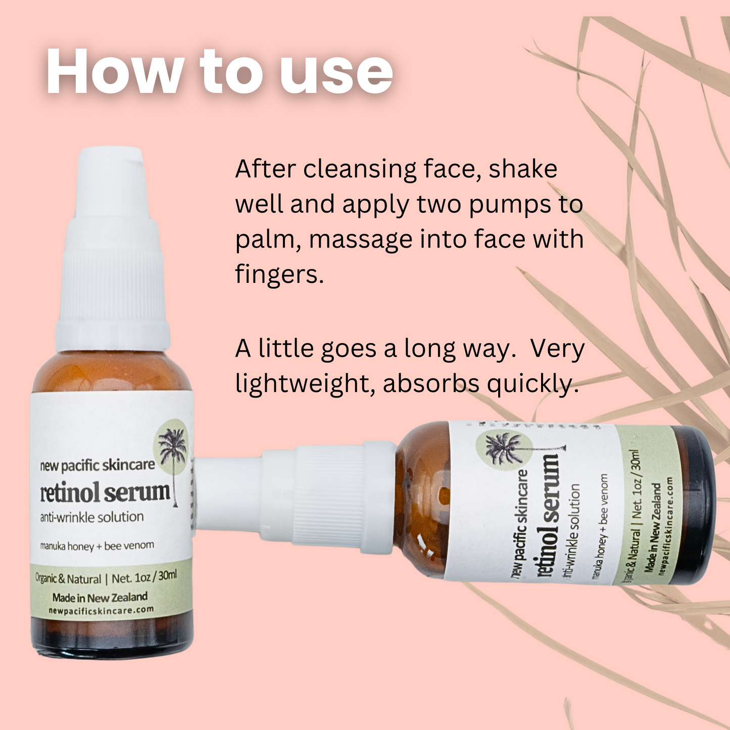 Organic Bee Venom + Manuka Honey Face Serum (1oz/30ml)