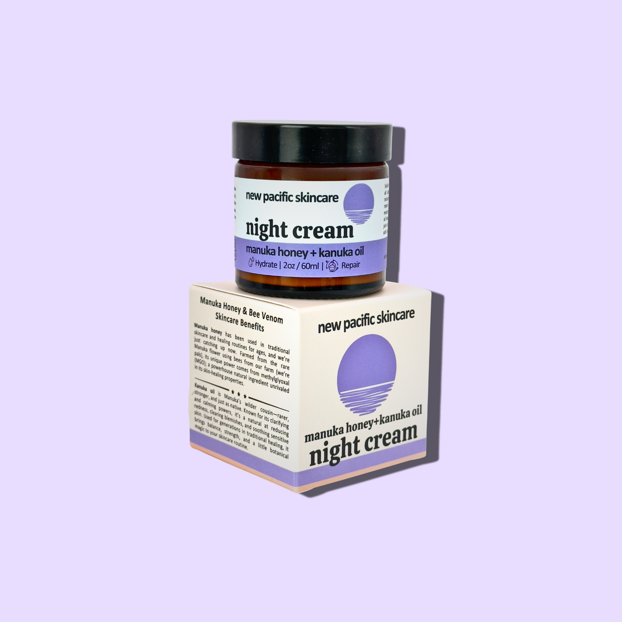 Organic Manuka Honey + Kanuka Oil Night Moisturizer (2oz/60ml)