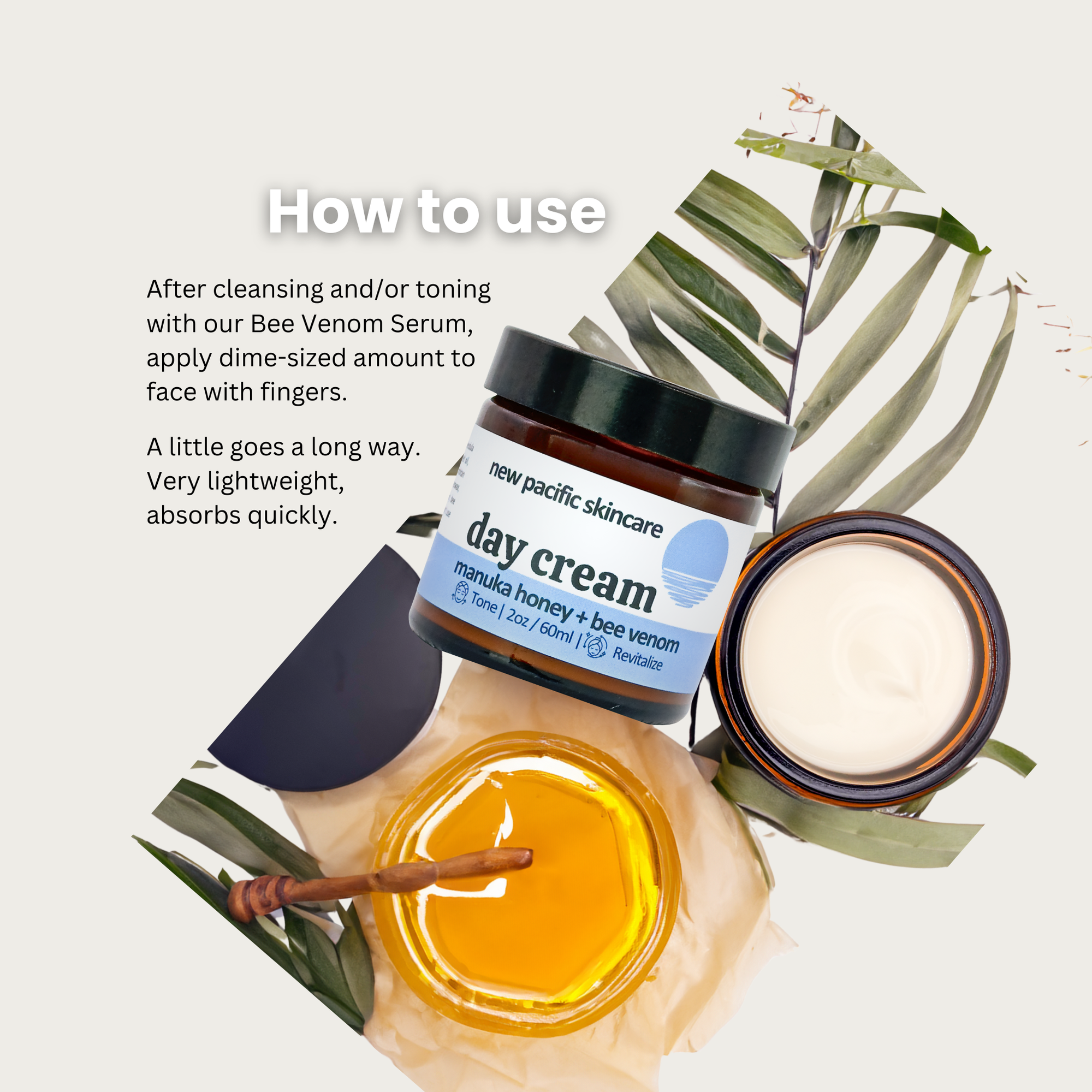 Organic Bee Venom + Manuka Day Barrier Moisturizer (2oz/60ml)
