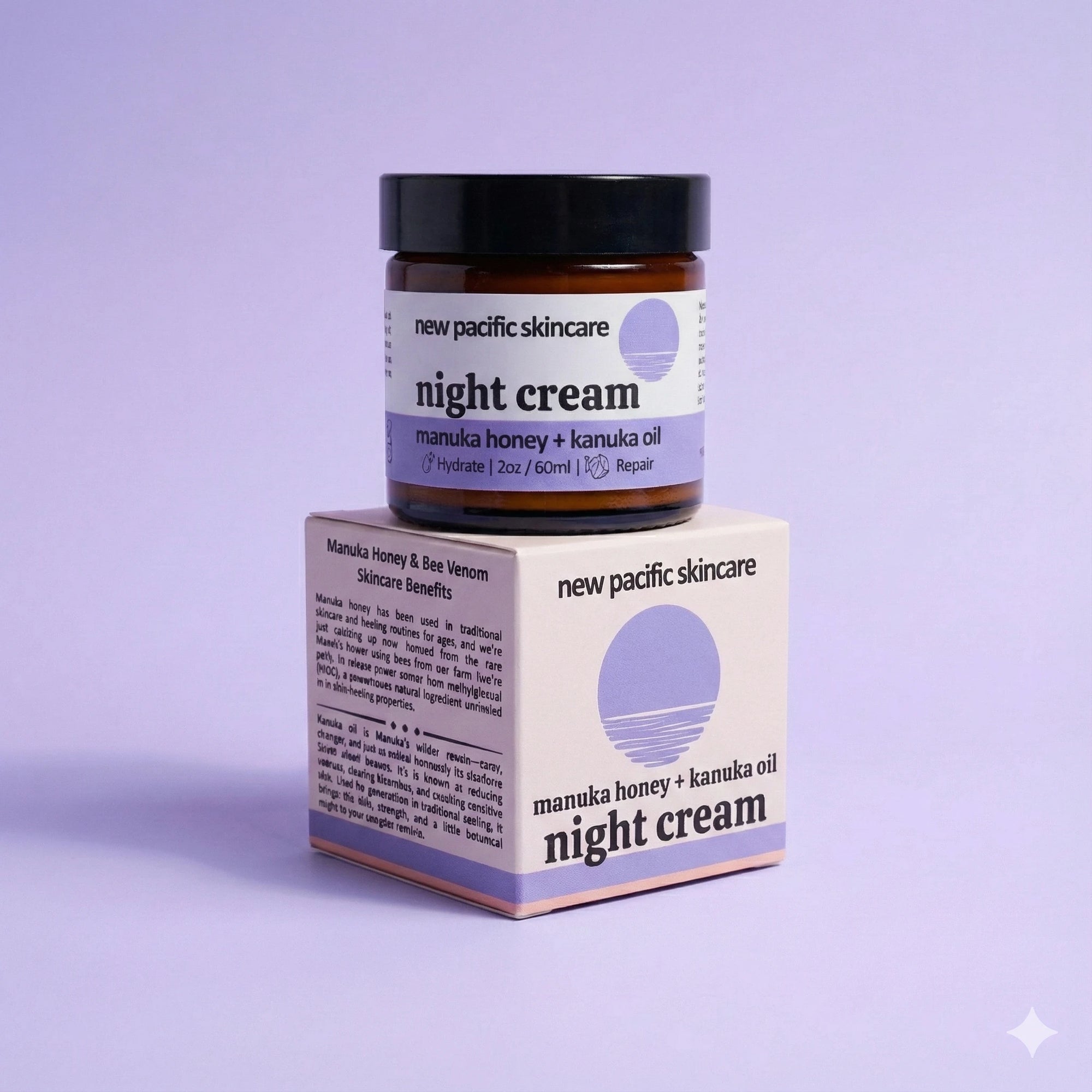 Manuka Honey + Kanuka Oil Night Cream (2oz/60ml)