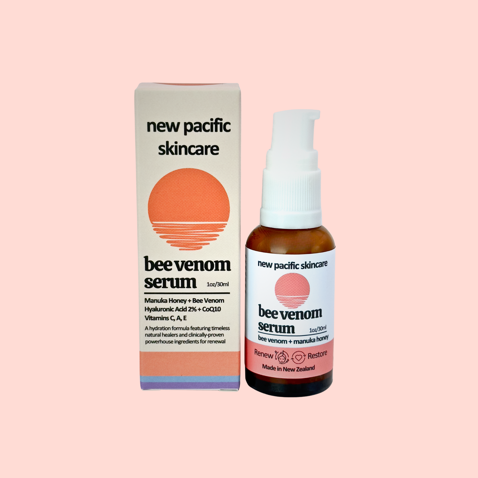 Organic Bee Venom + Manuka Honey Face Serum (1oz/30ml)